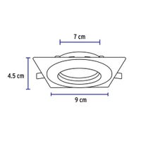 Lámpara LED Dirigible Empotrable Luz De Día 5 W Blanca - Volteck