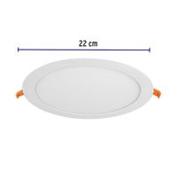 Lámpara LED Redonda Empotrable Luz Cálida 18 W - Volteck