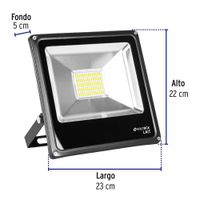 Reflector Delgado LED Luz Cálida 30 W - Volteck