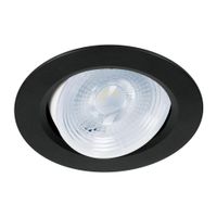 Lámpara LED Dirigible Empotrable Luz De Día 5 W Negra - Volteck