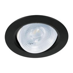 Lámpara LED Dirigible Empotrable Luz De Día 5 W Negra - Volteck