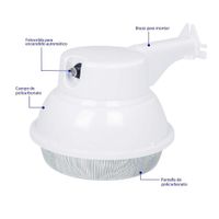 Luminario Suburbano LED Con Sensor De Luz 20 W - Volteck