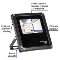 Reflector Delgado LED Luz De Día 10 W - Volteck