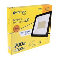 Reflector Ultra Delgado LED Luz Cálida 200 W – Volteck