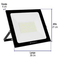 Reflector Ultra Delgado LED Luz Cálida 200 W – Volteck