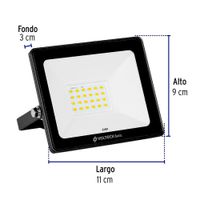 Reflector Ultra Delgado LED Luz Cálida 20 W – Volteck