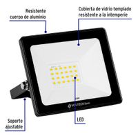 Reflector Ultra Delgado LED Luz Cálida 20 W – Volteck