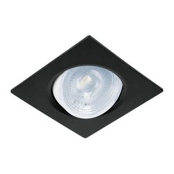 Lámpara LED Dirigible Empotrable Luz De Día 400 Lm 5 W Negra - Volteck