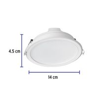 Lámpara LED Redonda Empotrable Luz De Día 12 W - Volteck