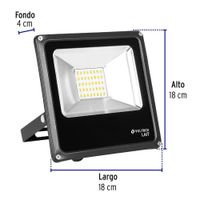 Reflector Delgado LED Luz Cálida 20 W - Volteck
