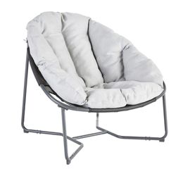 Silla Luna Gris Oscuro 88x95.5x80.5 Cm - Naterial