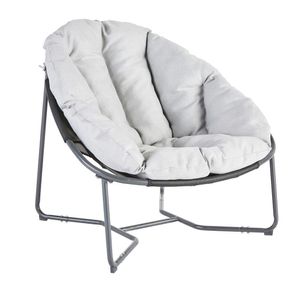 Silla Luna Gris Oscuro 88x95.5x80.5 Cm - Naterial