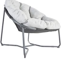Silla Luna Gris Oscuro 88x95.5x80.5 Cm - Naterial