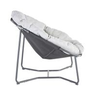 Silla Luna Gris Oscuro 88x95.5x80.5 Cm - Naterial