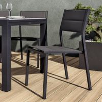 Silla Orion Gris Aluminio 55x46x85 Cm - Naterial