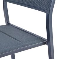 Silla Orion Gris Aluminio 55x46x85 Cm - Naterial