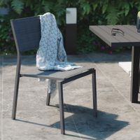 Silla Orion Gris Aluminio 55x46x85 Cm - Naterial
