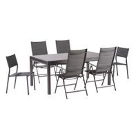 Silla Orion Gris Aluminio 55x46x85 Cm - Naterial