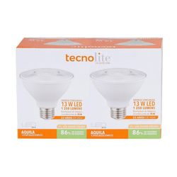 Set De 2 Reflectores Led 13W Par38 Luz Cálida - Tecnolite