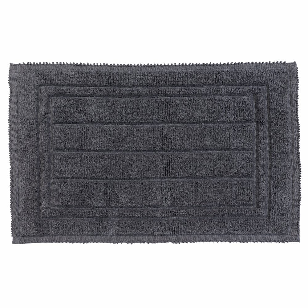 Alfombra de Baño de Algodón - Varios Colores Gris Oscuro