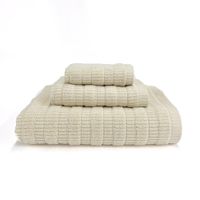 Toalla Jacquard Taupé - Livim Natural Home Varios Tamaños