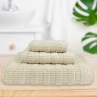 Toalla Jacquard Taupé - Livim Natural Home Varios Tamaños