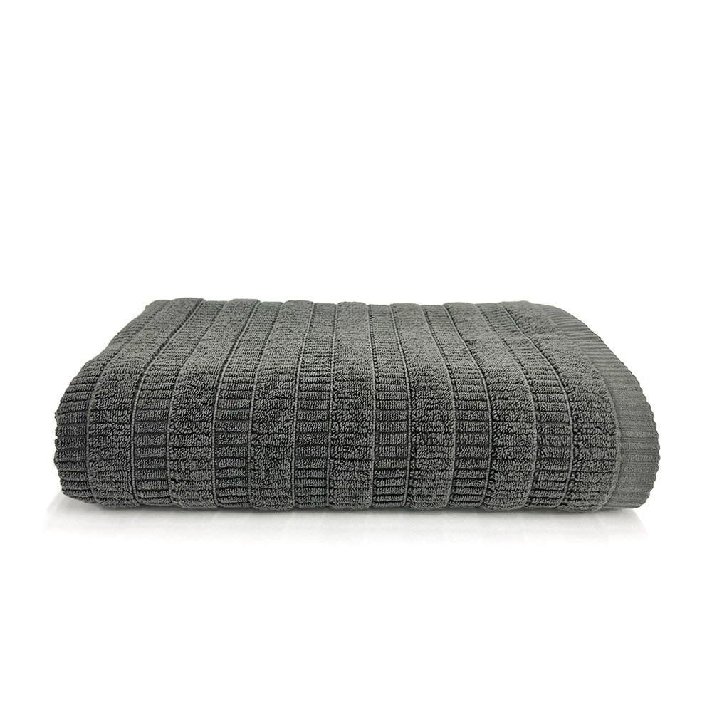 Toalla Jacquard Gris Oscuro - Livim Natural Home Varios Tamaños Baño