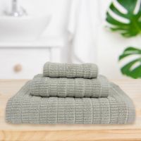 Toalla Jacquard Gris - Livim Natural Home Varios Tamaños