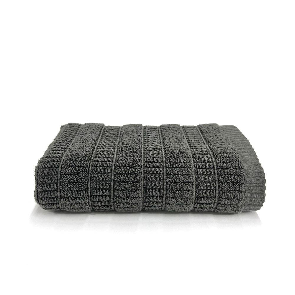 Toalla Jacquard Gris Oscuro - Livim Natural Home Varios Tamaños Mano