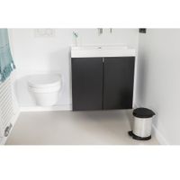 Basurero Deco Plateado Y Negro De 5 Lts - Keter