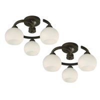 Combo De 2 Lámparas De Techo Vertu De 3 Luces E27 40W- Zlumini