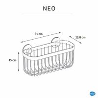 Cesta Rectangular Neo Black - Sensea
