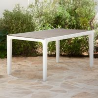 Mesa Harmony Blanco y Café