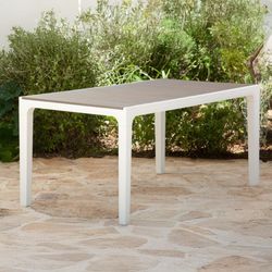 Mesa Harmony Blanco y Café