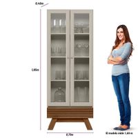 Trinchante Blanco Eris 71x40x185 Cm - Zmobili