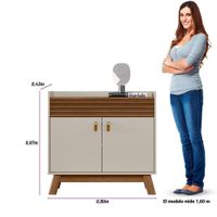 Bufetera Eris Café Y Blanco 2 P 90x43x87 Cm - Zmobili