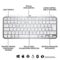 Teclado Inalámbrico Mini MX Gris Claro - Logitech