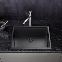 Lavatrastos 1 Fosa Negro - Prymium