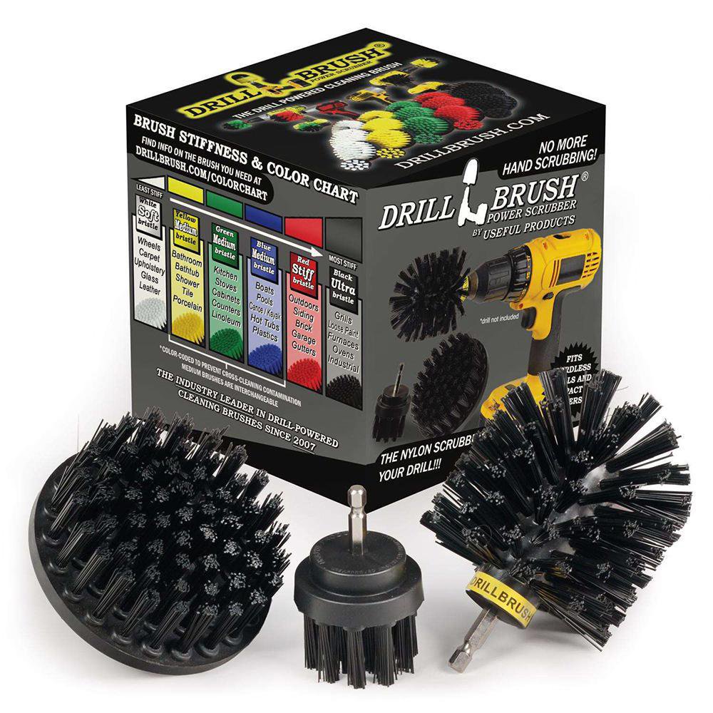 Set de 3 Cepillos de Limpieza para Taladro de 4 Plg