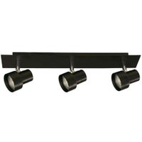 Lámpara Reflectora Negra 3 Luces GU10 50W - General Lighting