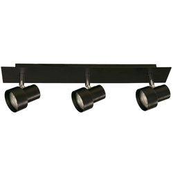 Lámpara Reflectora Negra 3 Luces GU10 50W - General Lighting