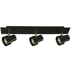 Lámpara Reflectora Negra 3 Luces GU10 50W - General Lighting