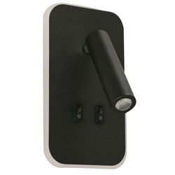 Lámpara Led De Pared Negra 1 Luz 15w - Designers - Modern Lighting