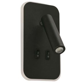 Lámpara Led De Pared Negra 1 Luz 15w - Designers - Modern Lighting