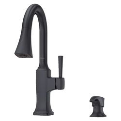 Mezcladora Kroft Para Lavaplatos Negro Con Spray - Pfister