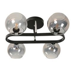 Lámpara De Techo Namoda Negra 4 Luces E14 40W - Zlumini