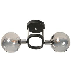 Lámpara Techo Namoda Negro 2 Luces E14 40W - Zlumini
