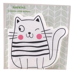 Set De Servilletas De Gato12 Pzas 33x33 Cm - Toscana