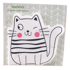 Set De Servilletas De Gato12 Pzas 33x33 Cm - Toscana