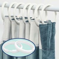 Set De 12 Ganchos Blancos Para Cortina De Baño - Viva